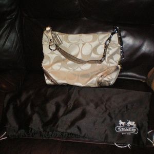 Gold Color COACH Handbag # L-1078-F15250
